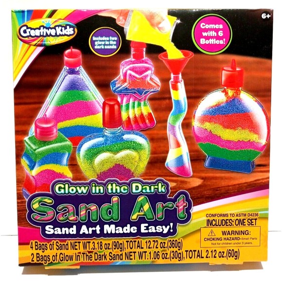 Creative Kids Toys Creative Kids Glow In The Dark Sand Art Kit